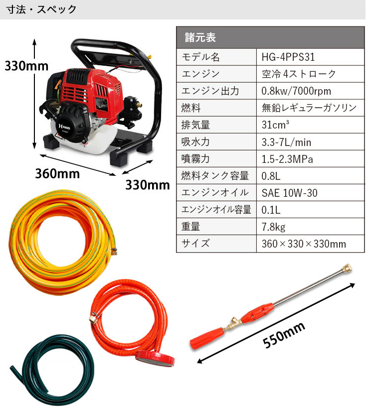 逸品】 ぽんぷやさんMS-ERH100 エンジン式小型動噴 ガーデンスプレーヤー 噴霧器 小型動噴 4サイクルエンジン動噴 タンク別売り コーシン  KOSHIN 噴霧 家庭